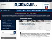 Tablet Screenshot of giustiziacivile.com